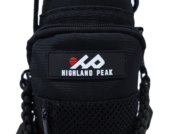 32 oz Sleeve/Carrier with Paracord Survival Handle (Black)