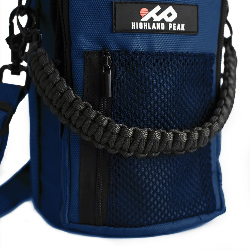64 oz Sleeve / Pouch with Paracord Survival Carrying Handle (Blue)
