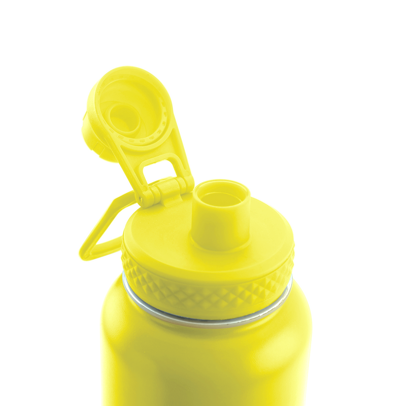 40oz Collapsible Water Bottle with Straw Lids & Paracord Handle