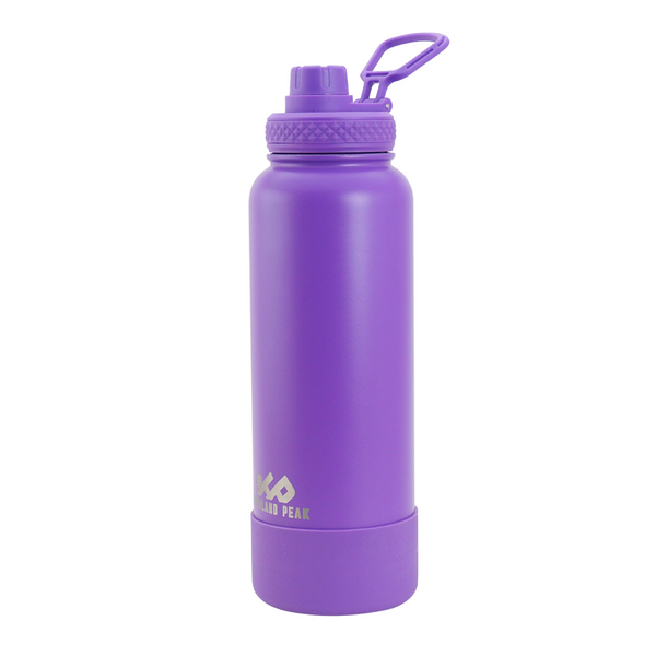 Hydrapeak Stainless Steel Bottle with Straw Lid & Silicone Boot 32oz in Mauve